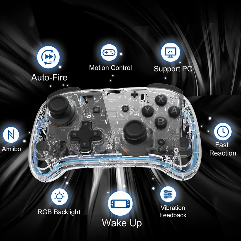 IINE Transparent Mini Controller for Switch (L530)