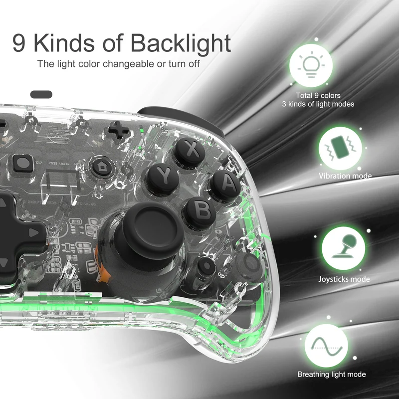 IINE Transparent Mini Controller for Switch (L530)