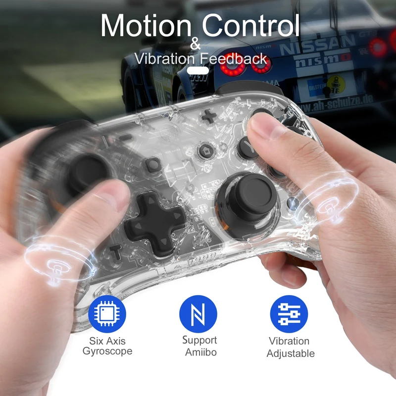 IINE Transparent Mini Controller for Switch (L530)