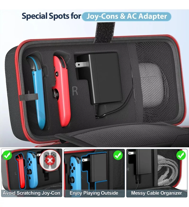 NSW Oivo Carry Case For N-Switch / N-Switch OLED (Black) (KT-K188X-US)