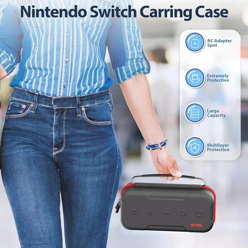 NSW Oivo Carry Case For N-Switch / N-Switch OLED (Black) (KT-K188X-US)
