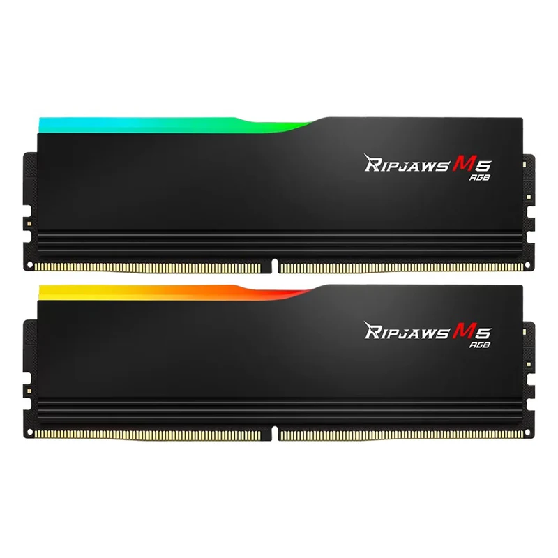 G.Skill Ripjaws M5 RGB 64GB (2X32GB) DDR5 6400MHZ CL32-39-39-102 1.40V Intel Xmp Desktop Memory (Black, White)