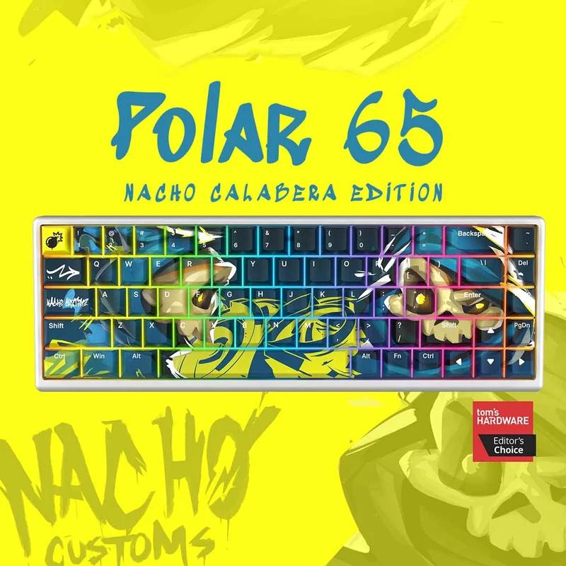 Arbiter Studio Polar 65 Magnetic Gaming Keyboard (Nacho Calabera Edition)