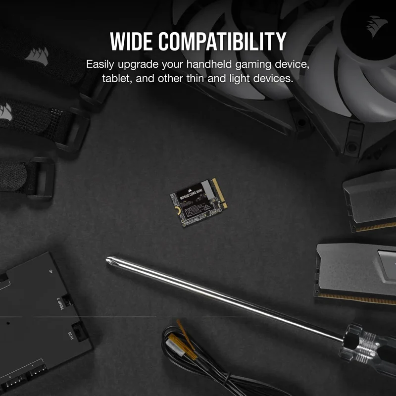 Corsair MP600 Core Mini 1TB PCIe 4.0 Gen4 x4 NVME M.2 2230 SSD (CSSD-F1000GBMP600CMN)