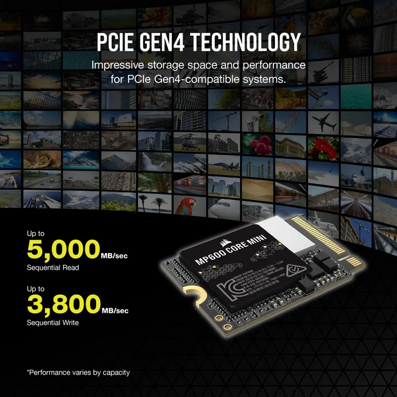 Corsair MP600 Core Mini 1TB PCIe 4.0 Gen4 x4 NVME M.2 2230 SSD (CSSD-F1000GBMP600CMN)
