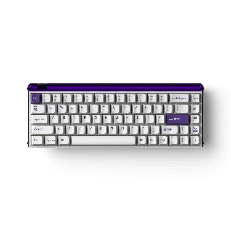 Melgeek MADE68 Purple Light DIY Magnetic Switch Keyboard