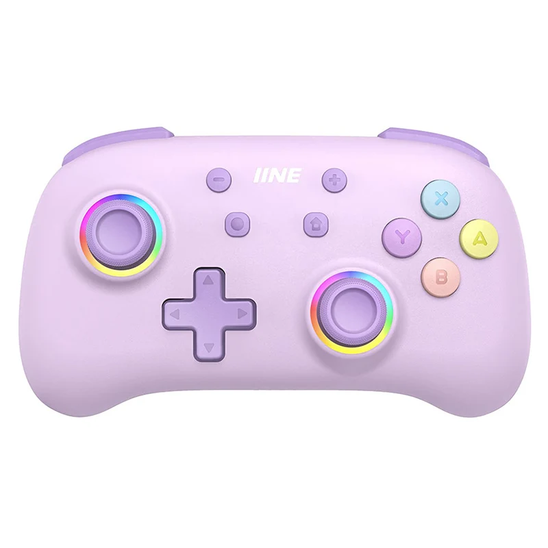 IINE Candy Pop Mini Controller for Switch/ Android/ iOS/ PC (Macaron Pink, Macaron Purple)