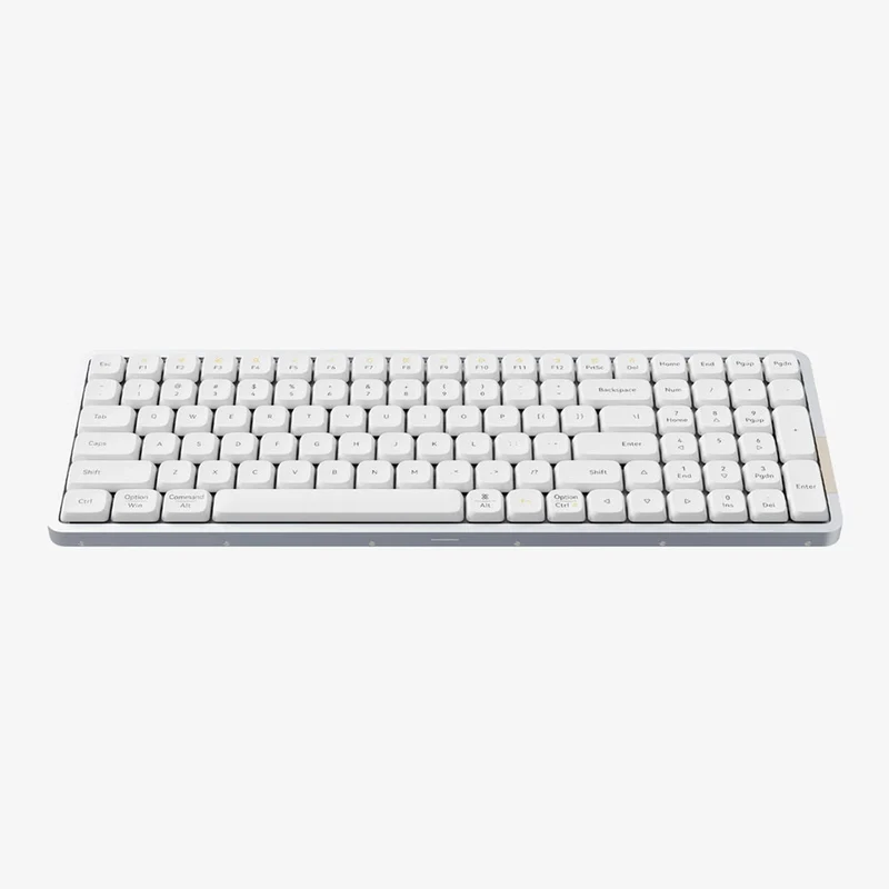 Lofree Flow 100 Keys Dual Mode Low Profile Mechanical Keyboard (Silver, Black)