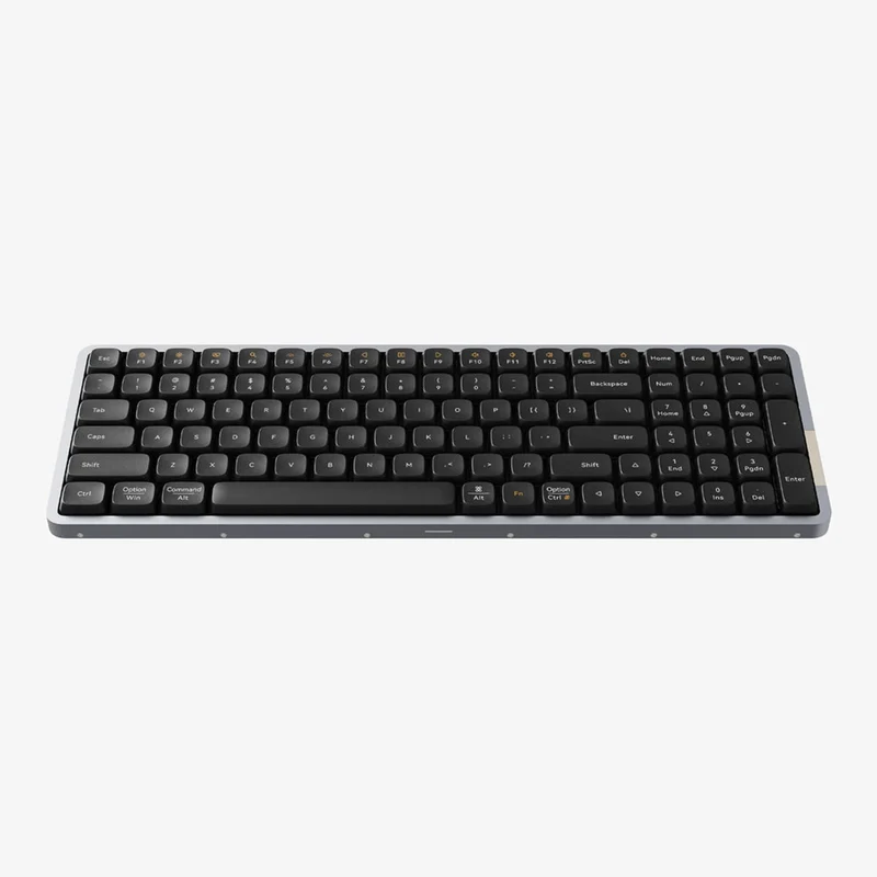 Lofree Flow 100 Keys Dual Mode Low Profile Mechanical Keyboard (Silver, Black)
