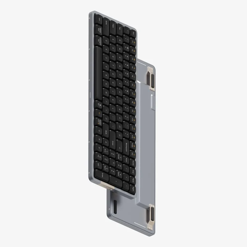 Lofree Flow 100 Keys Dual Mode Low Profile Mechanical Keyboard (Silver, Black)