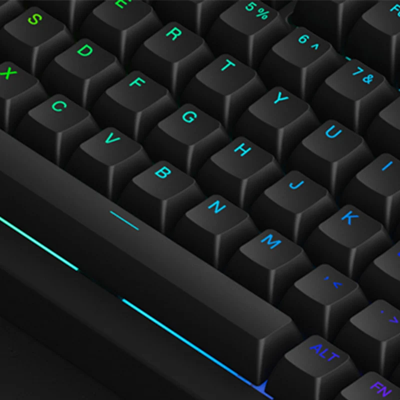 Akko Black 5075B Plus Shine-Through Multi-Mode RGB Hot-Swappable Mechanical Keyboard (Akko V3 Cream Yellow Pro)