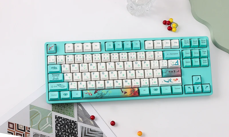 Akko Monets Pond 5087S VIA QMK Wired RGB Hot-Swappable Mechanical Keyboard (Akko V3 Cream Yellow Pro)