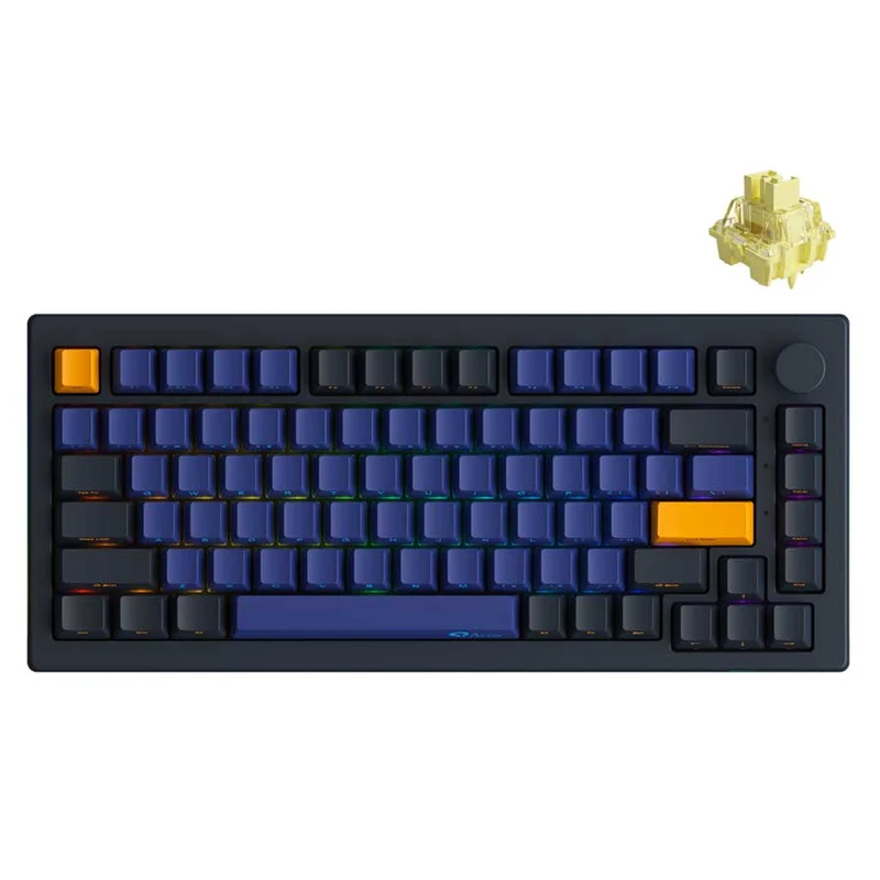 Akko Horizon SP 5075B Plus Multi-Mode RGB Hot-Swappable Mechanical Keyboard (Akko V3 Cream Blue Pro, Akko V3 Cream Yellow Pro)