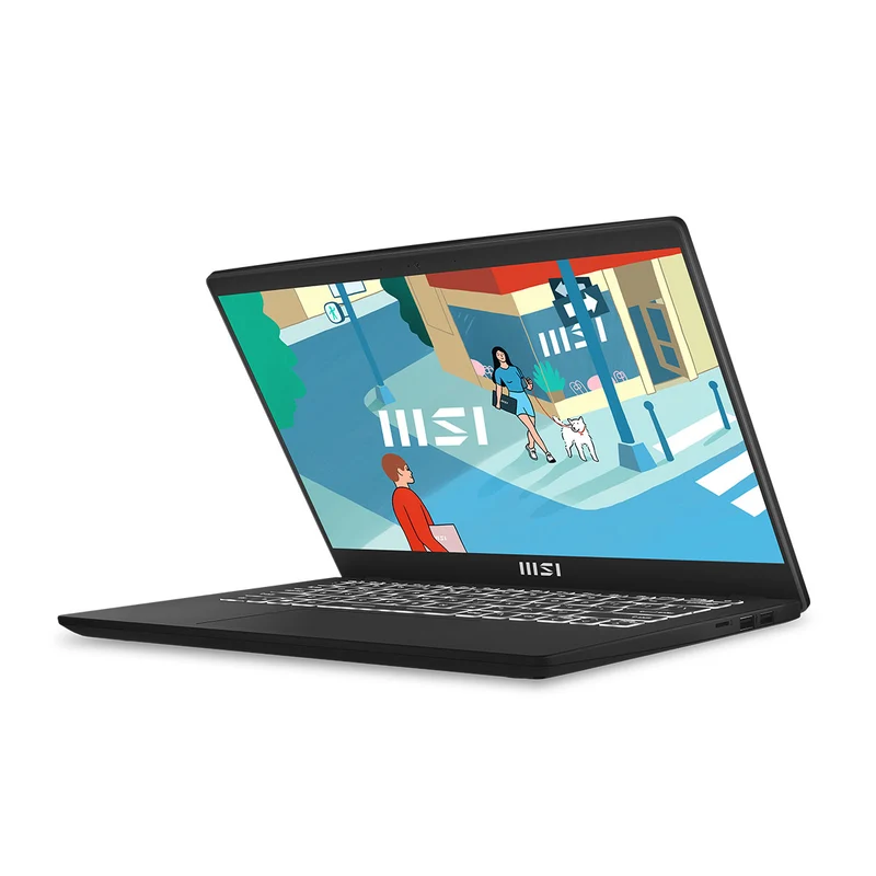 MSI Modern 14 C7M-270PH Laptop (Classic Black) | 14" FHD (1920x1080) IPS | Ryzen 5 7530U | 16GB RAM | 512GB SSD | RX Vega Graphics | Windows 11 Home | MSI Sleeve Bag GP