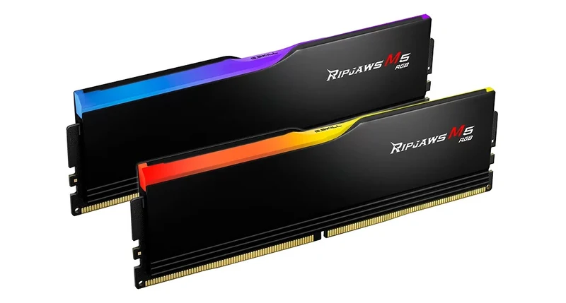 G.Skill Ripjaws M5 RGB 64GB (2X32GB) DDR5 6000MHZ CL32-38-38-96 1.40V Intel Xmp Desktop Memory (Black, White)