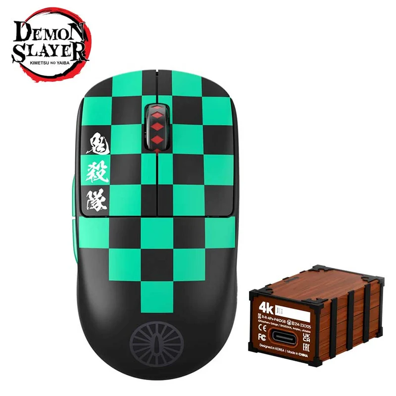 Pulsar X2V2 Symmetrical Ultralight Wireless Gaming Mouse 4K Special Pack Demon Slayer Kamado Tanjiro Limited Edition Size 2 (PX222TJ4)