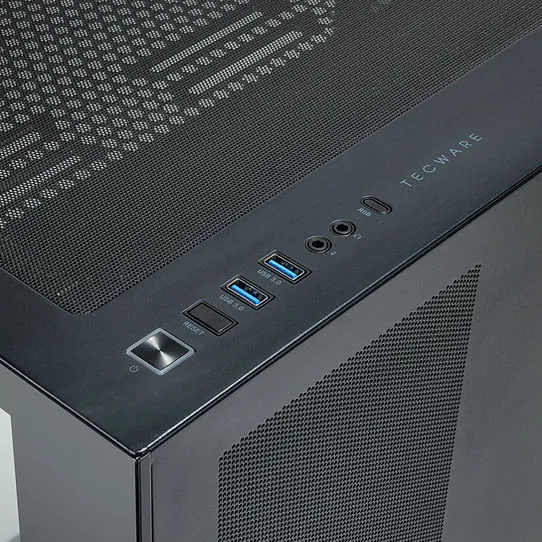 Tecware VXL Evo TG Dual Chamber ATX Case with 4x12cm ARGB Fans (Black)