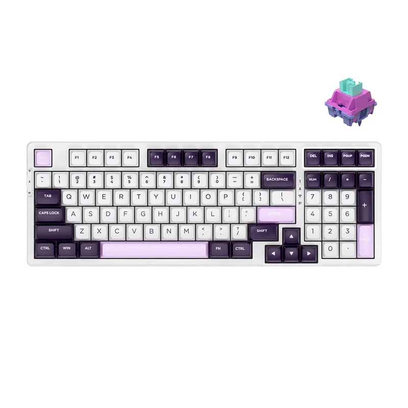 VGN V98 Pro V2 Wireless Gaming Mechanical Keyboard (Steam Wave Pro Switch) (Black Currant, Sea Salt)