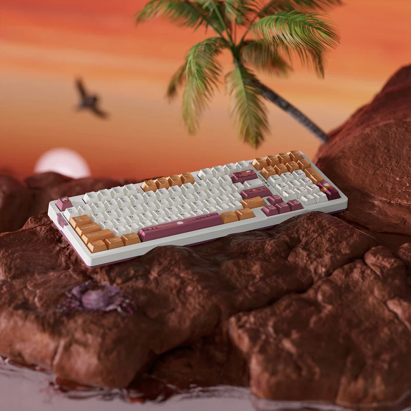 VGN V98 Pro Wireless Gaming Mechanical Keyboard (Blueberry Ice Cream Switch) (Sunset, Forest)
