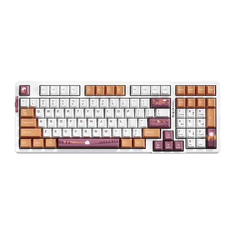 VGN V98 Pro Wireless Gaming Mechanical Keyboard (Blueberry Ice Cream Switch) (Sunset, Forest)