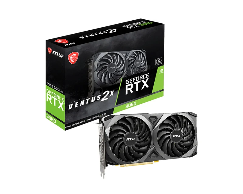MSI GeForce RTX 3060 Ventus 2X 12GB OC GDDR6 Graphics Card