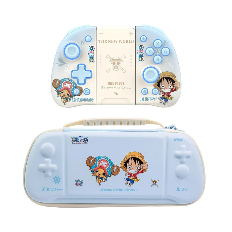 IINE Switch Left and Right Controller (Luffy & Chopper) + Storage Bag for Swith Lite/ Switch/ Switch OLED (Luffy & Chopper) Bundle (L930)
