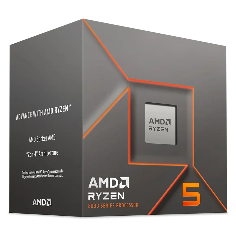 AMD Ryzen 5 8400F Processor with Wraith Stealth Cooler