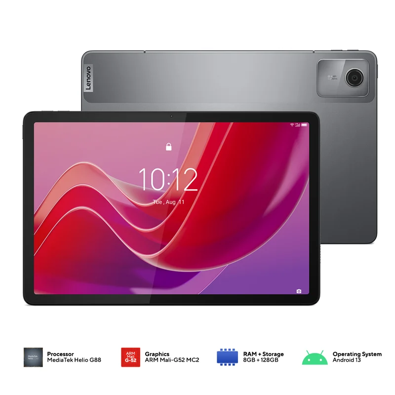 Lenovo Tab M11 TB330XU ZADB0151PH 11 WUXGA (1920x1200) IPS 90Hz 8GB+128GB Mediatek Helio G88 4G LTE Tablet w/ Tab Pen (Luna Grey)