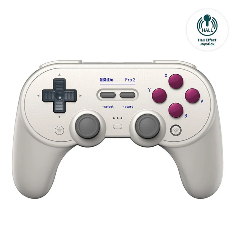 8bitdo Pro 2 Bluetooth Gamepad Hall Edition (Switch/ Windows/ Apple/ MacOS/ Steam) Black, Gray, G Classic(80GJ, 80GL, 80GK)