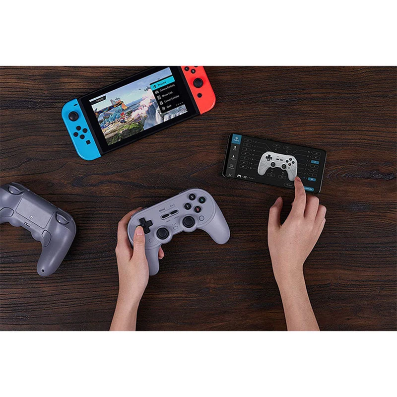 8bitdo Pro 2 Bluetooth Gamepad Hall Edition (Switch/ Windows/ Apple/ MacOS/ Steam) Black, Gray, G Classic(80GJ, 80GL, 80GK)