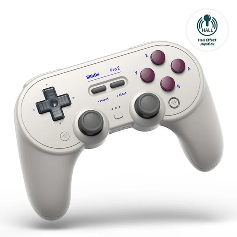 8bitdo Pro 2 Bluetooth Gamepad Hall Edition (Switch/ Windows/ Apple/ MacOS/ Steam) Black, Gray, G Classic(80GJ, 80GL, 80GK)