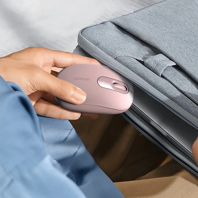 Ugreen 2.4G Portable Wireless Mouse (Cherry Pink, Celadon Green, Moonlight Grey, Dusty Blue, Midnight Blue)