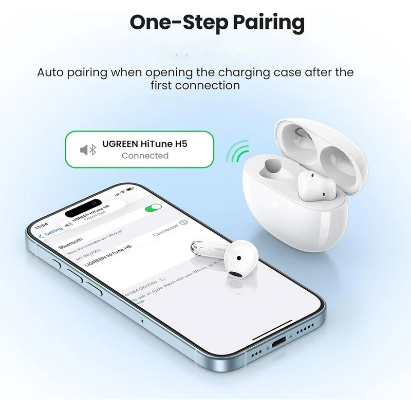 Ugreen Hitune H5 True Wireless Earbuds (White) (WS201/15612)