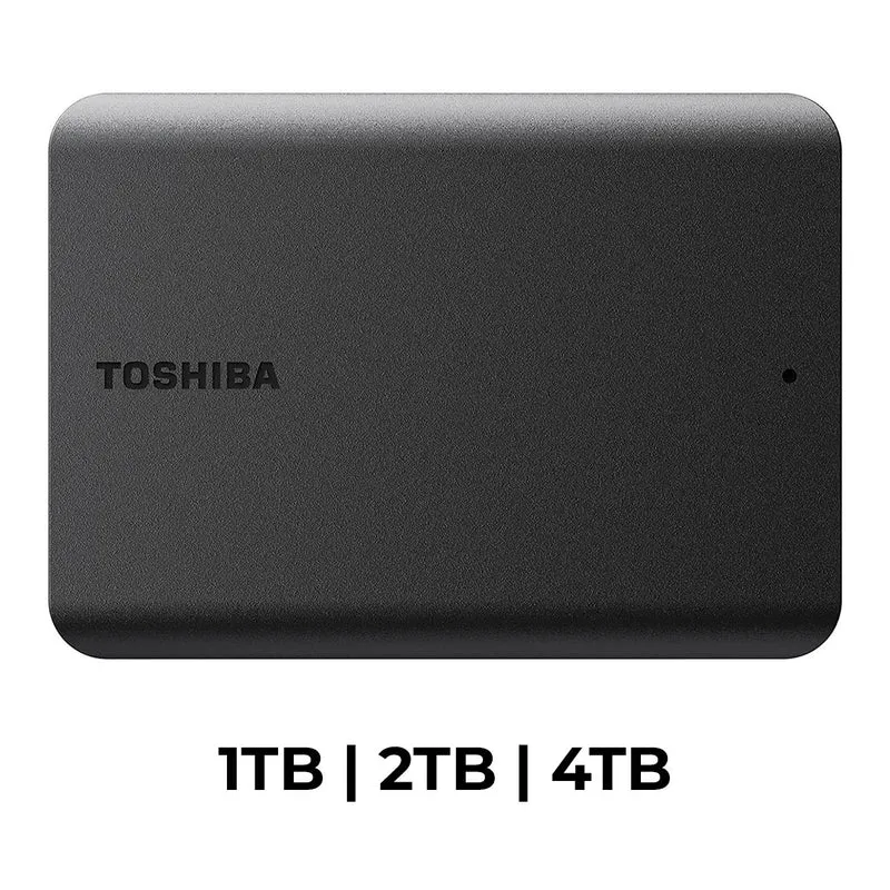 Toshiba Canvio Basics 2.5" USB 3.0 Portable External Hard Drive (Black) (1TB, 2TB, 4TB)