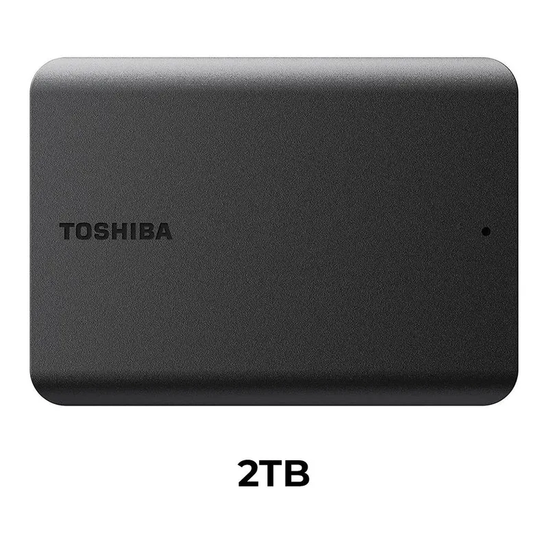 Toshiba Canvio Basics 2.5" USB 3.0 Portable External Hard Drive (Black) (1TB, 2TB, 4TB)