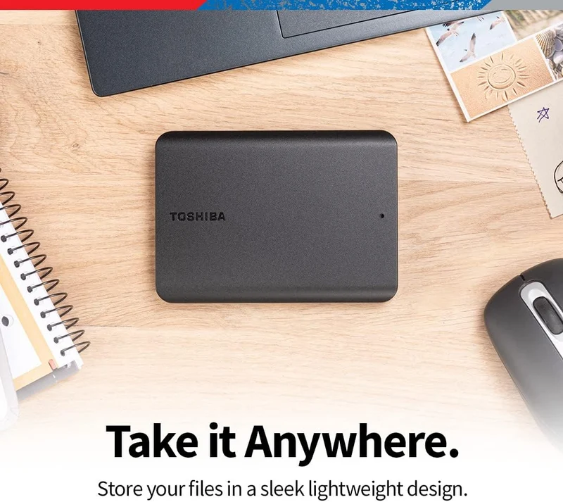 Toshiba Canvio Basics 2.5" USB 3.0 Portable External Hard Drive (Black) (1TB, 2TB, 4TB)