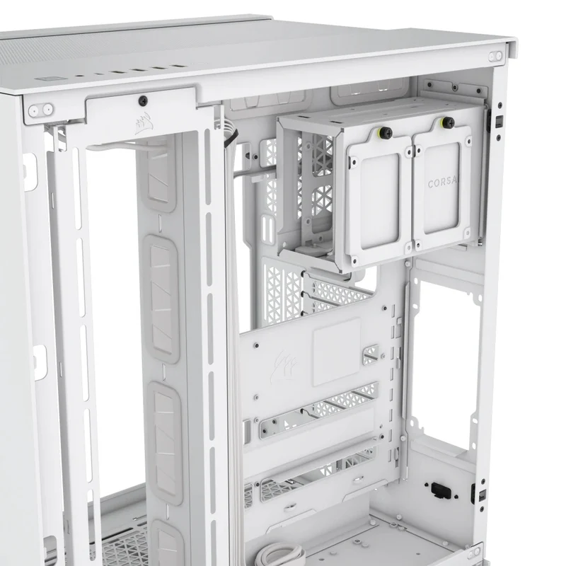 Corsair 6500X Tempered Glass ATX Mid-Tower Dual Chamber PC Case (Black, White)