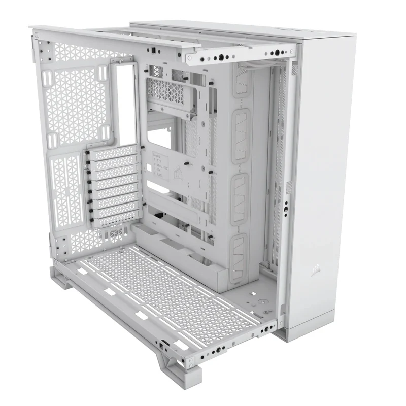 Corsair 6500X Tempered Glass ATX Mid-Tower Dual Chamber PC Case (Black, White)