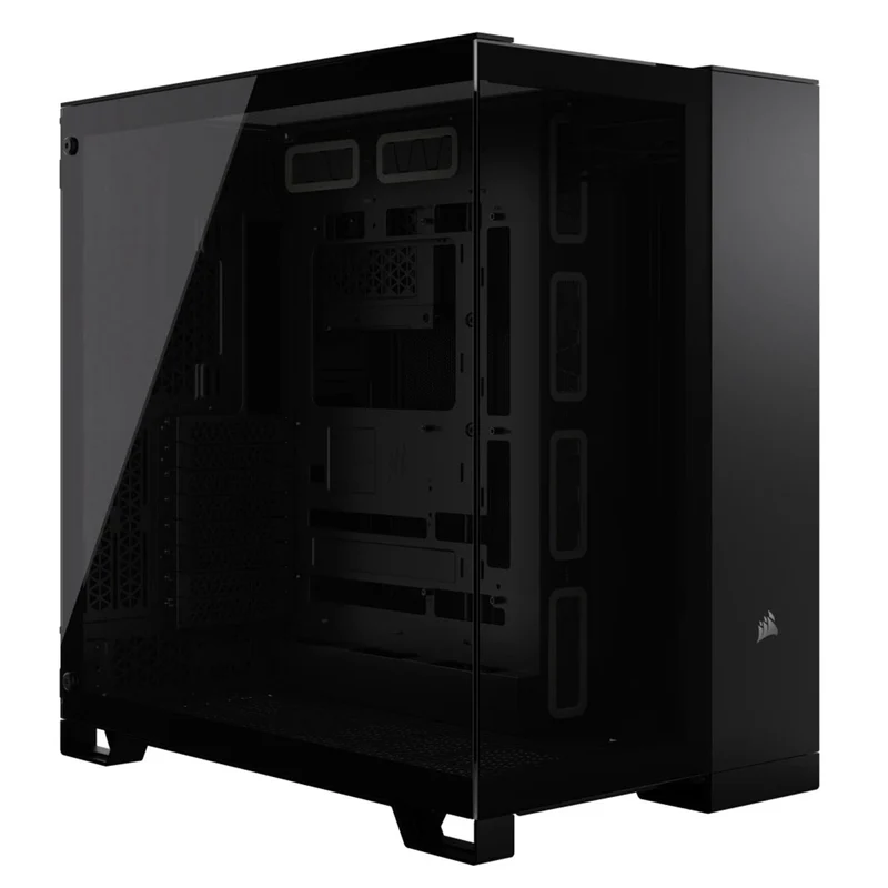 Corsair 6500X Tempered Glass ATX Mid-Tower Dual Chamber PC Case (Black, White)