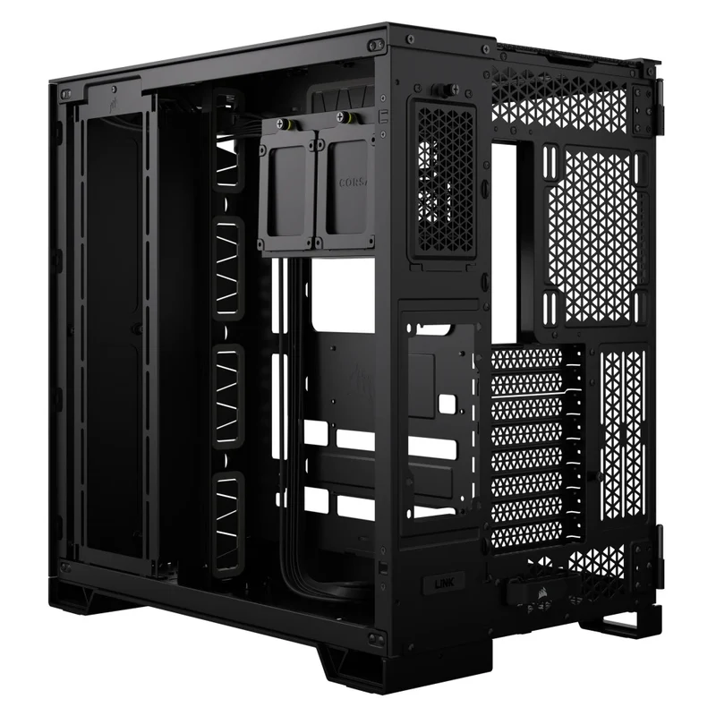 Corsair 6500X Tempered Glass ATX Mid-Tower Dual Chamber PC Case (Black, White)