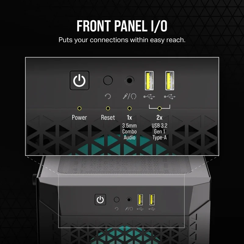 Corsair 480T RGB Airflow Tempered Glass Mid-Tower Case (Black)