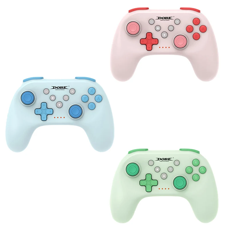Dobe Wireless Controller for Switch ITNS-0117R (Pink, Blue, Green)