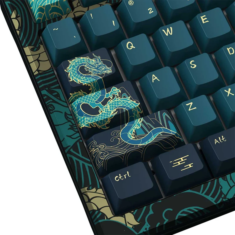 Akko Mod 007 V3 HE Year Of Dragon RGB Mechanical Keyboard (Akko Cream Yellow Magnetic)