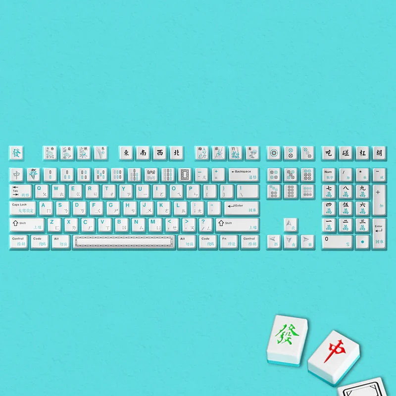 Akko Mahjong Keycap Set 108-Keys