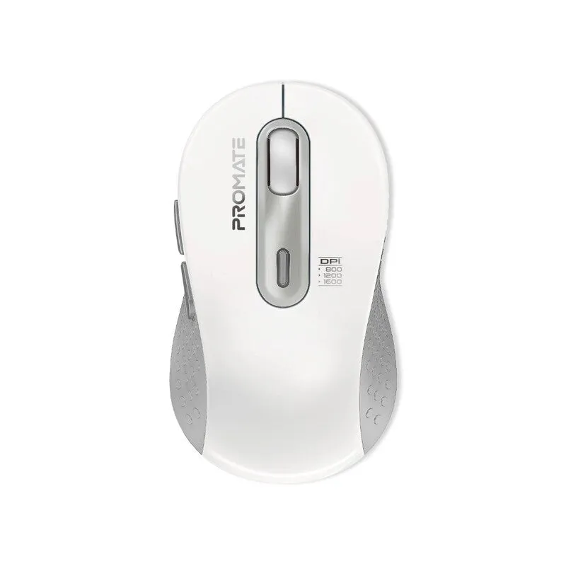 Promate Dual Mode Wireless Optical Mouse (White)