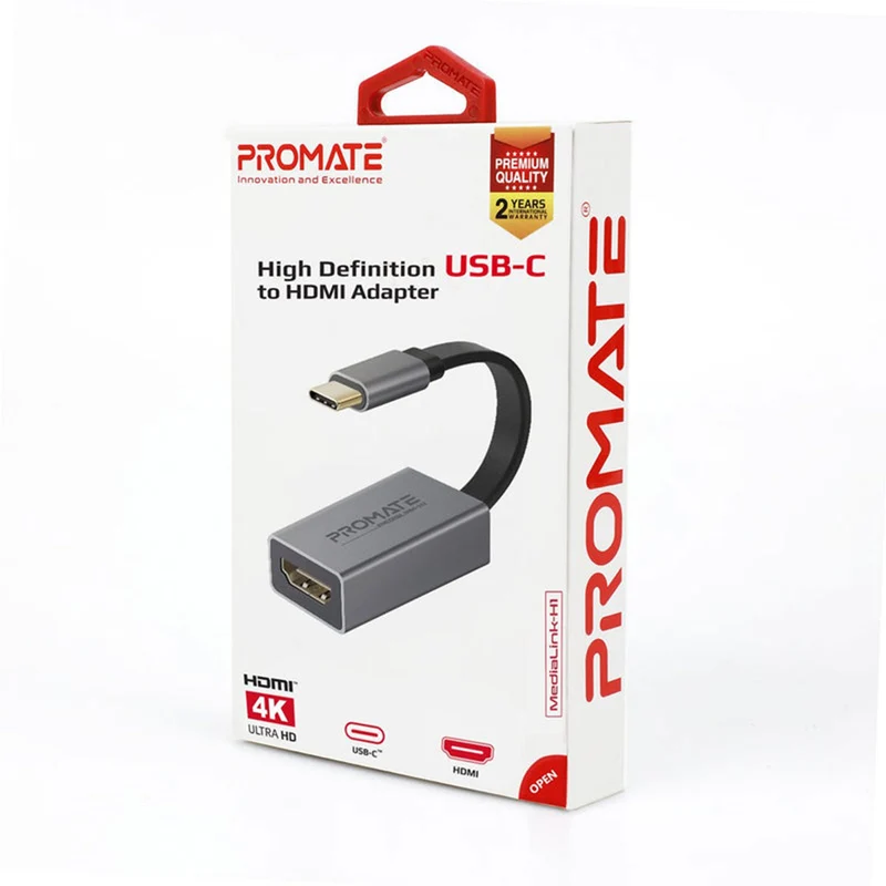 Promate MEDIALINK-H1 High Definition USB-C TO HDMI Adapter 4K UHD