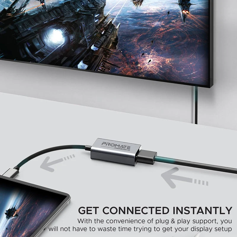 Promate MEDIALINK-H1 High Definition USB-C TO HDMI Adapter 4K UHD