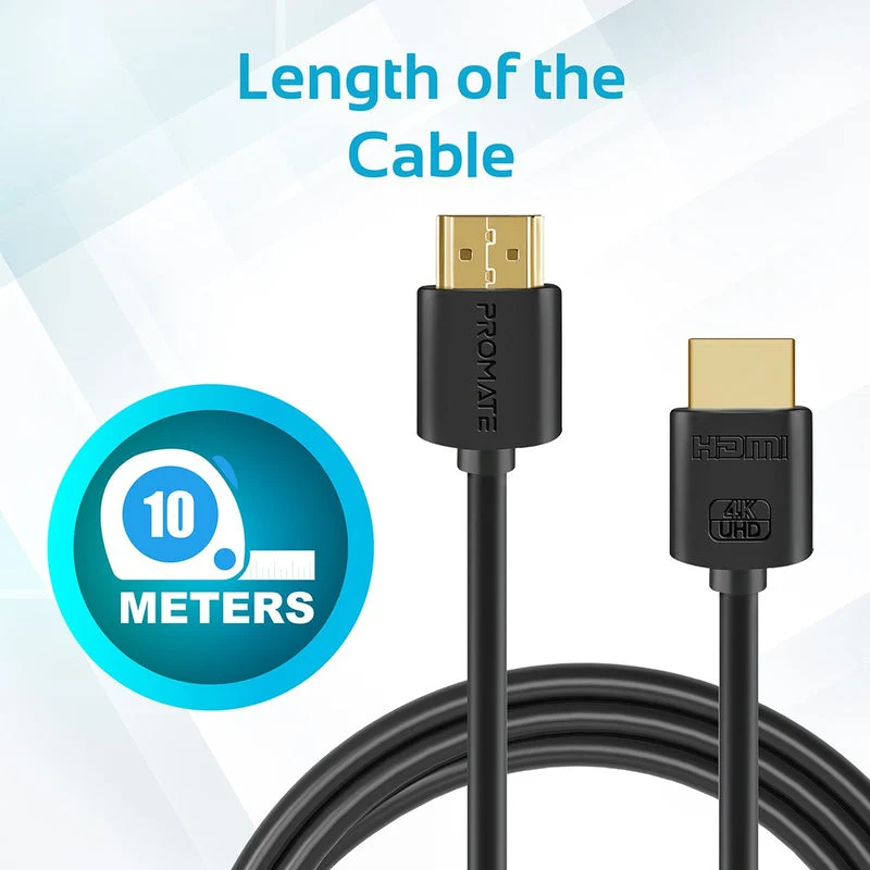 Promate PROLINK4K2-10M 4K High Definition HDMI Audio Video Cable