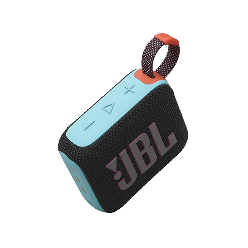 JBL Go 4 Ultra-Portable Bluetooth Speaker (Black, Black Orange, Blue, Pink, Purple, Red, Sand, White, Squad)