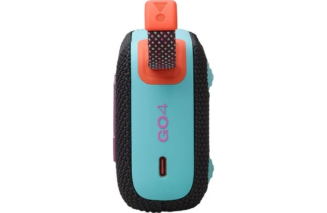 JBL Go 4 Ultra-Portable Bluetooth Speaker (Black, Black Orange, Blue, Pink, Purple, Red, Sand, White, Squad)